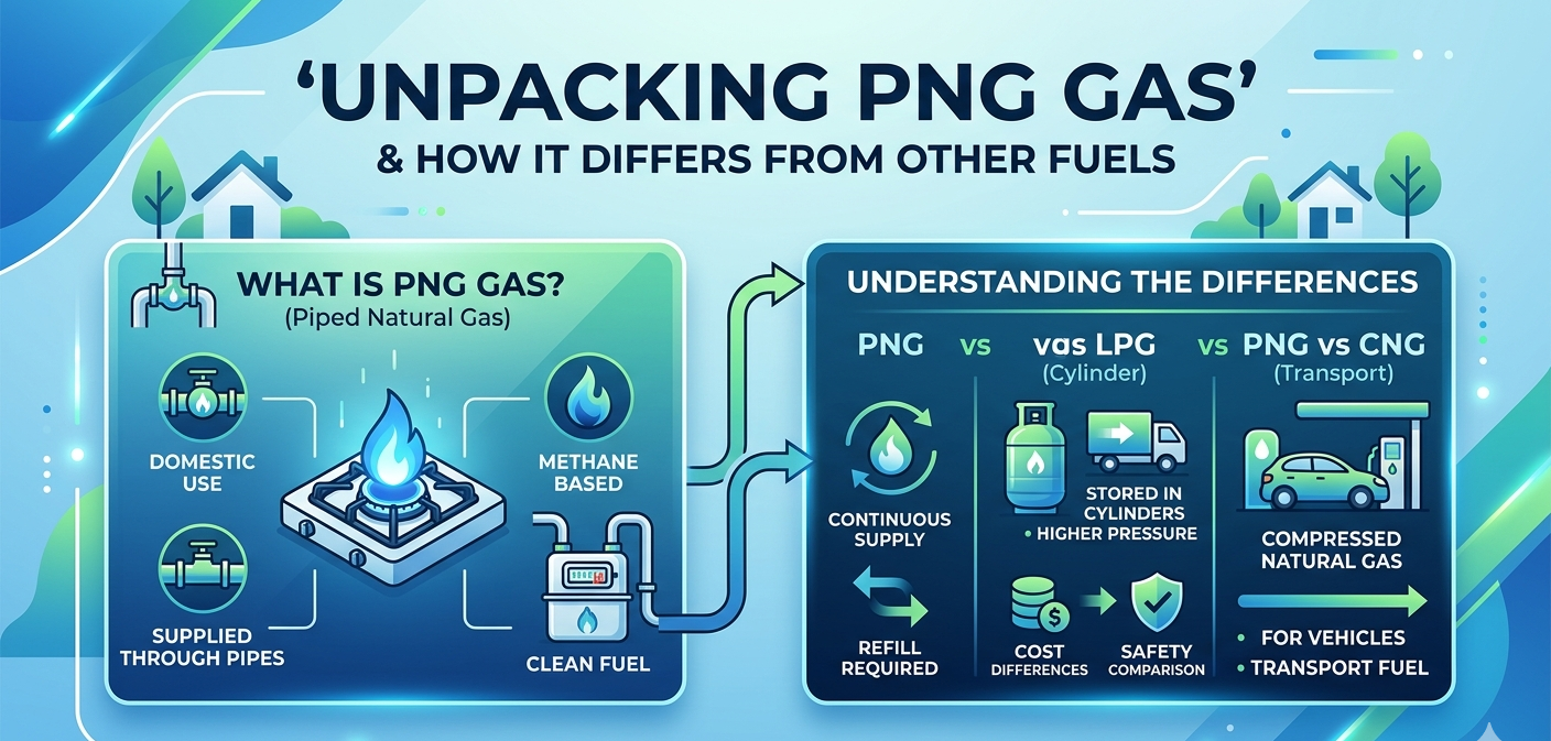 Gas One Example What is PNG Gas - Piped Natural Gas: Benefits, Costs & Installation Tips